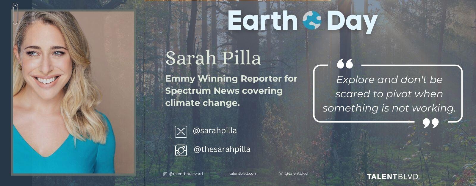 Blog post thumbnail:Sarah Pilla: Emmy-Award Winning Journalist Making Waves in Climate Reporting